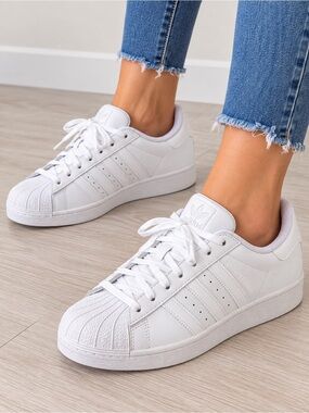 Adidas White Sneakers Size 3Y